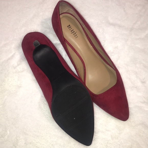 😍 Metaphor Red Suede Heel - Picture 2 of 2